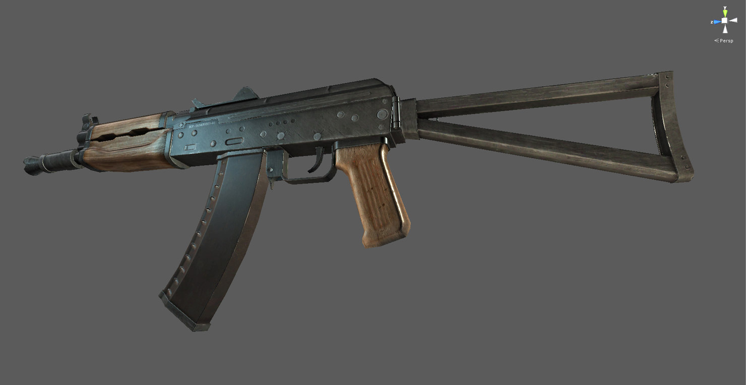 AK-74u 3D model