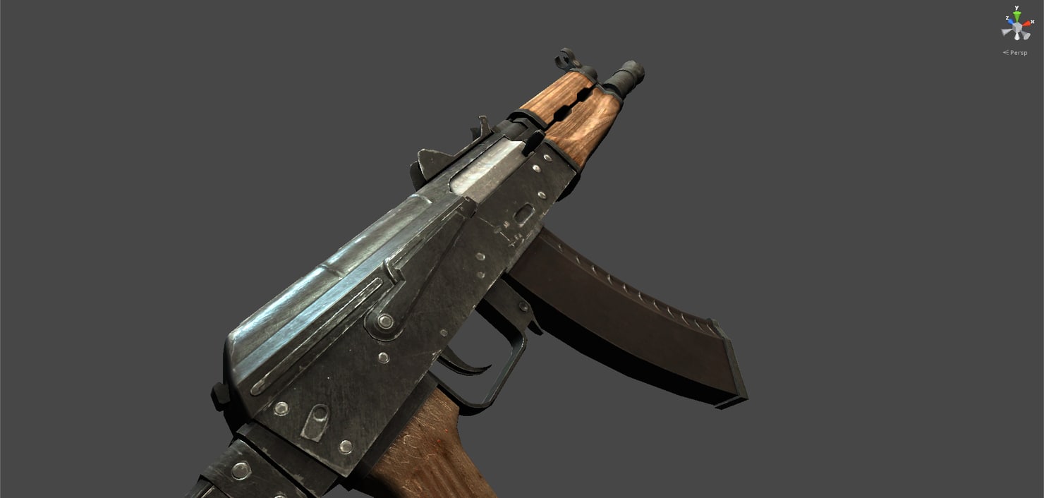 AK-74u 3D model