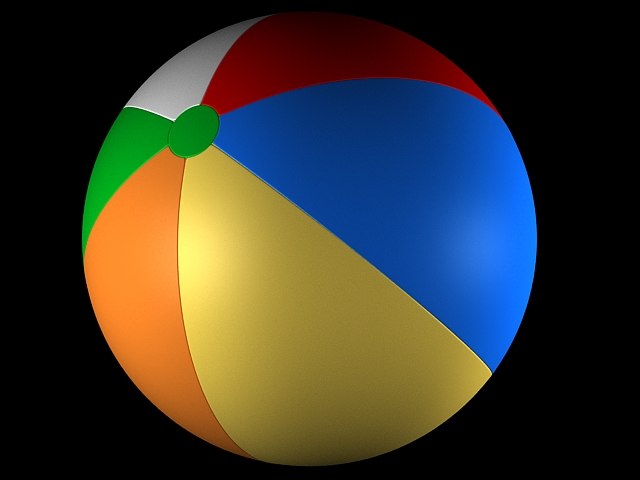 Beach ball 3D model