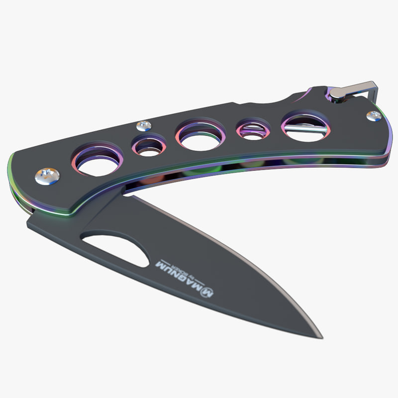 Boker Knife Black Rainbow 3D model