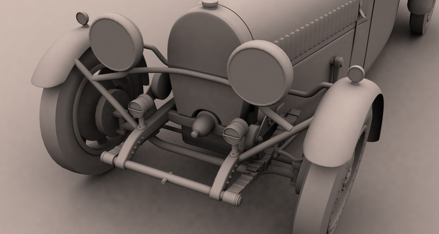 Bugatti 43 3D model