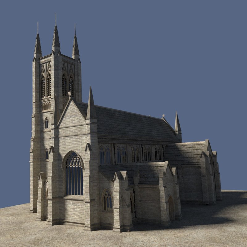 Parish church 3D model