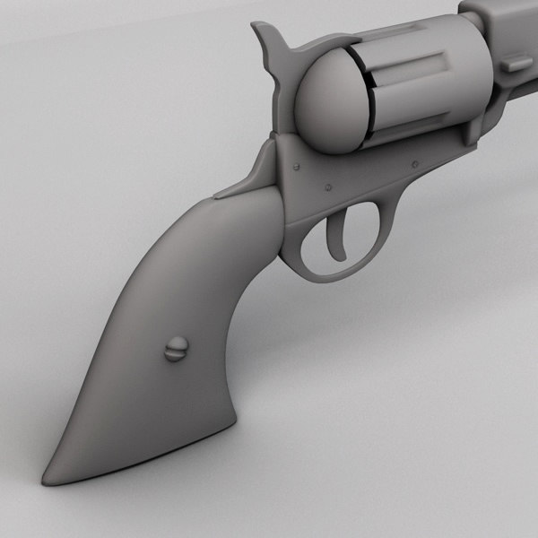 Confederate Pistol 3D model