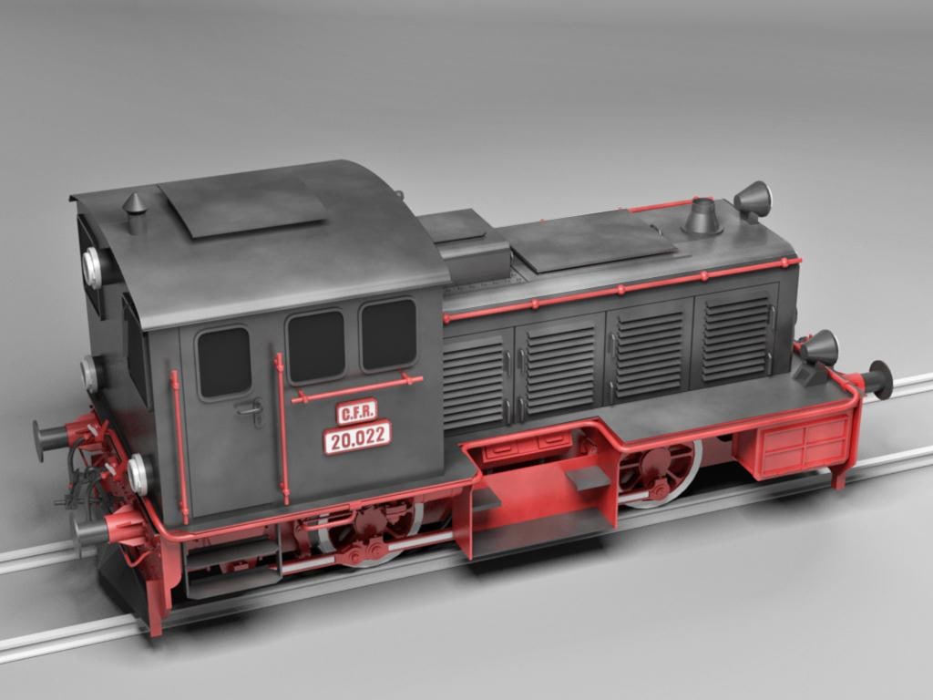 Diesel Locomotive Train LDM-12 3d model