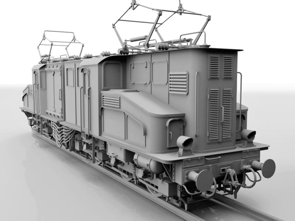 E92 Electric Locomotive 3D model