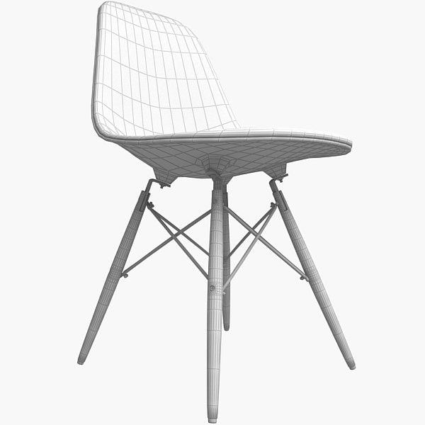 Eames Chair Dsw 3D model