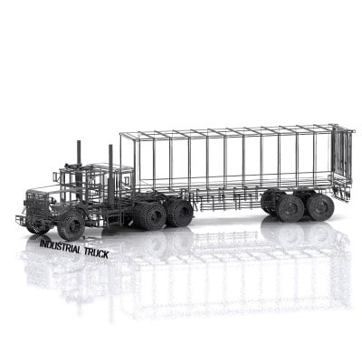 Industrial Semi Truck 3D model