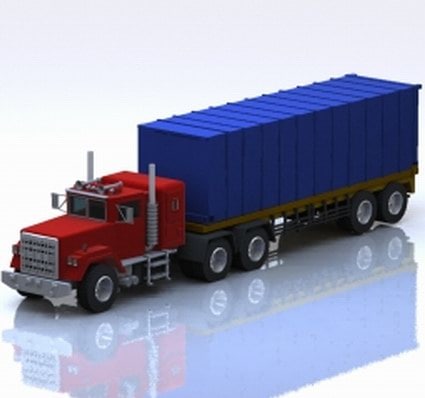 Industrial Semi Truck 3D model