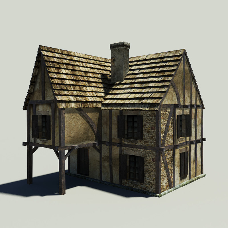 Medieval House 3d Model Download For Free