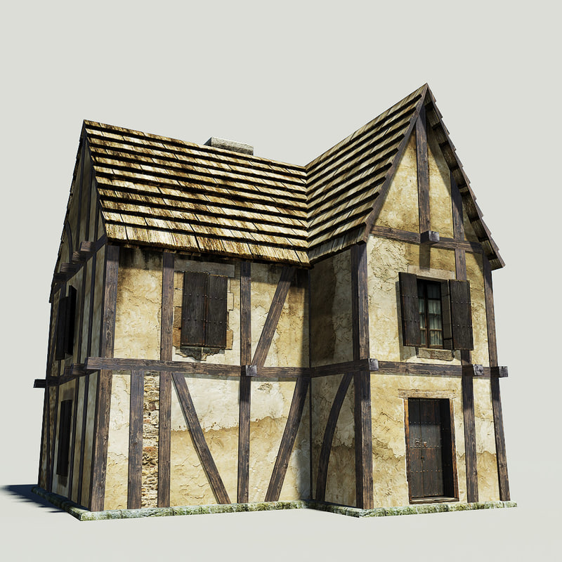 medieval house 3d model free