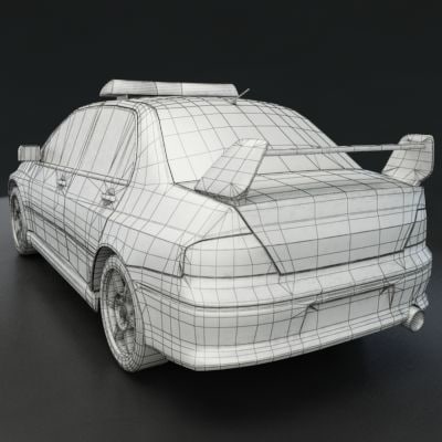 Mitsubishi Lanser Evo IX 3D model