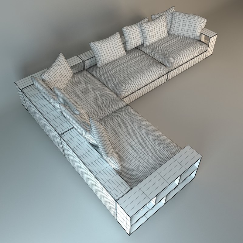Modern Big Liveroom Sofa 3D model
