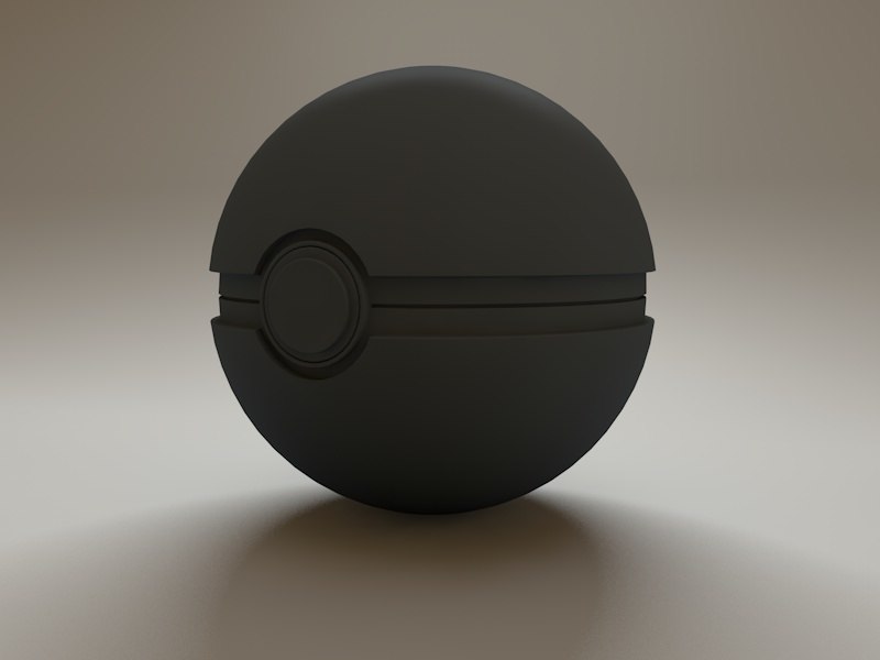 Pokeball 3D model