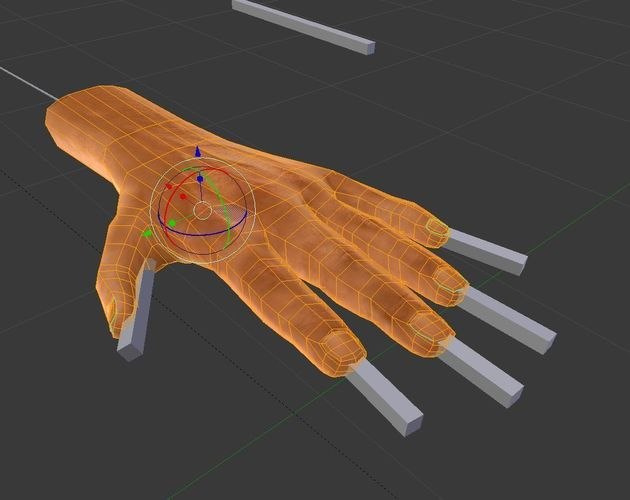 Rigged Hands 3D model