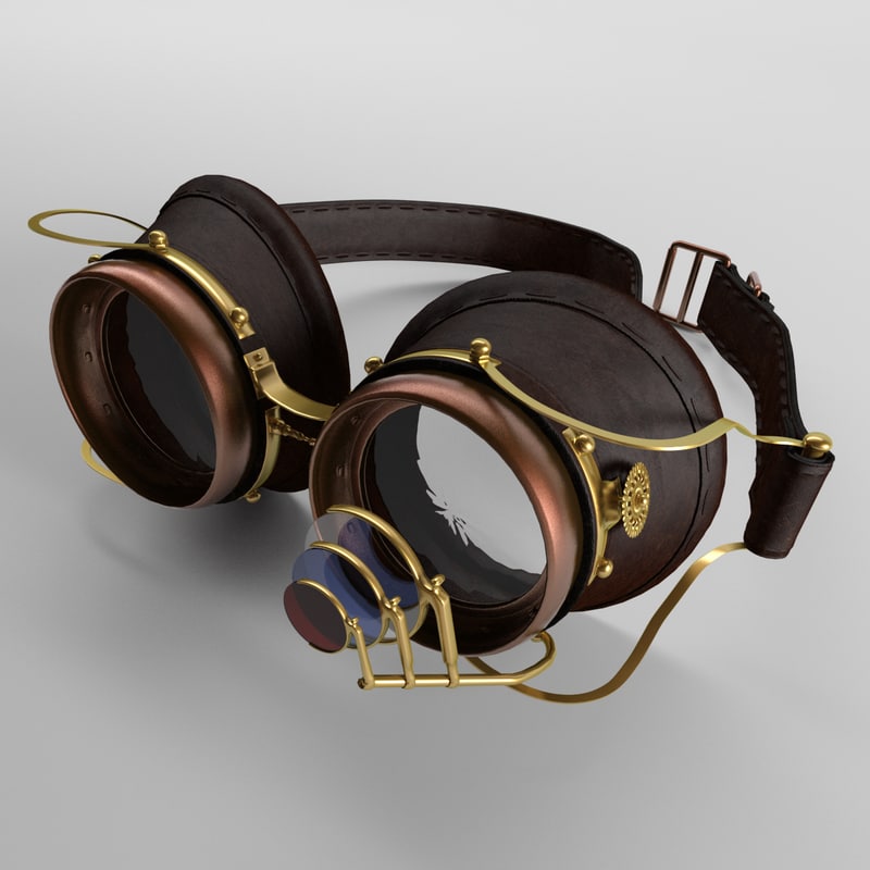 Steampunk Goggles 3d Model Download For Free