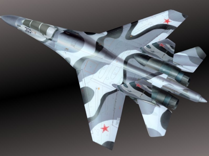 Sukhoi Su 27 3D model