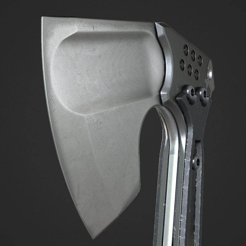 Tactical Hatchet 3D model