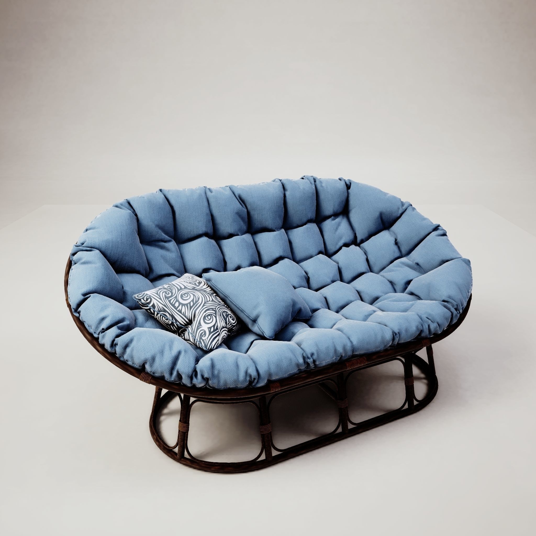 Blue Armchair 3D model
