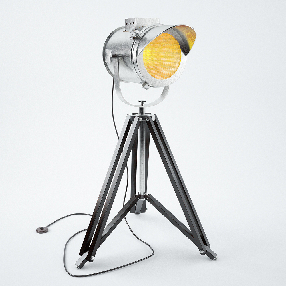 Cap Tripod Lamp 3D model