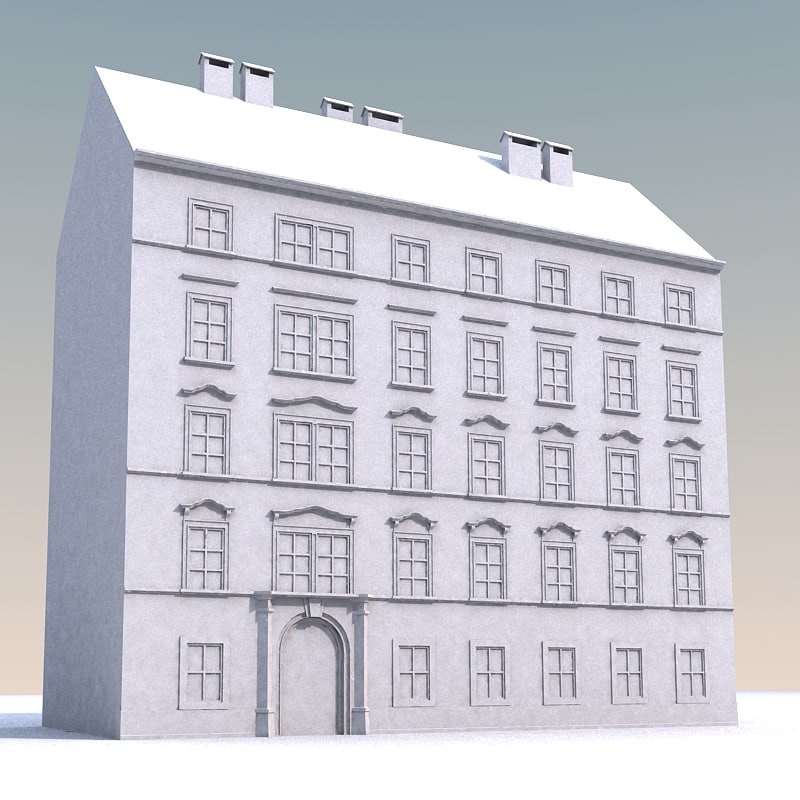 European Building 3D model