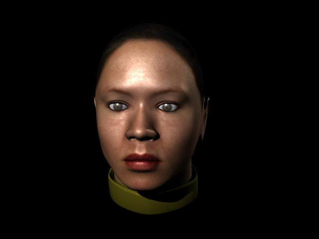 Female head 3D model