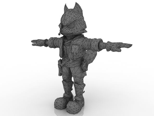Fox 3D model