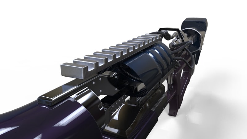 Futuristic weapon 3D model