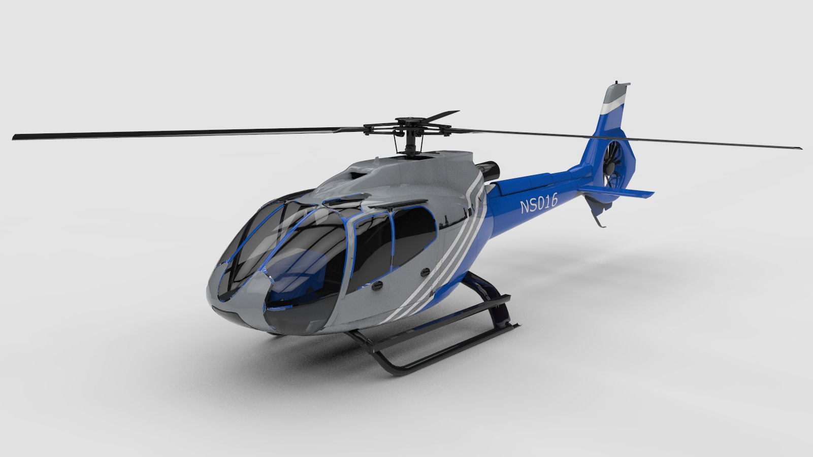 Generic helicopter 3D model