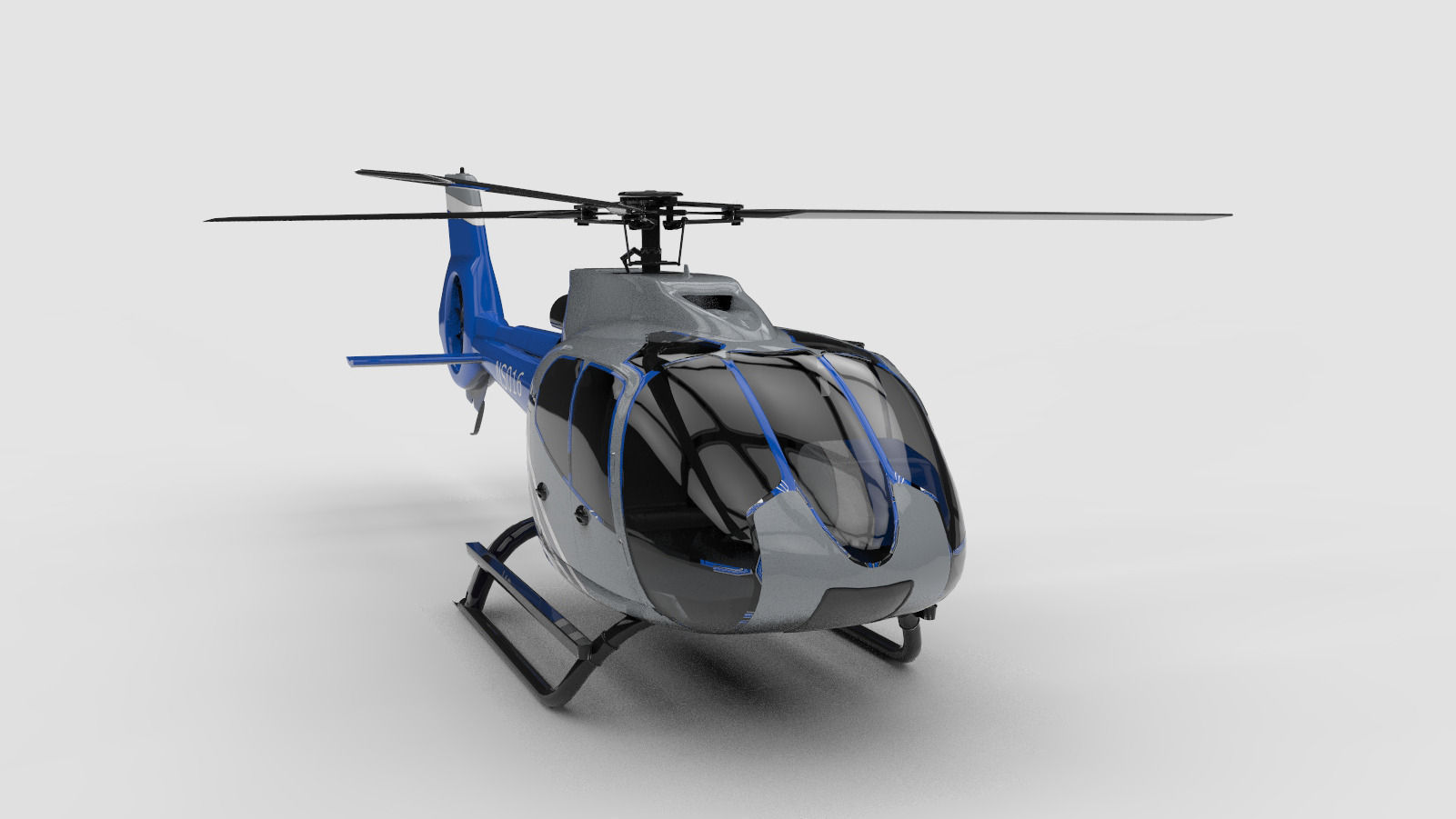 Generic helicopter 3D model