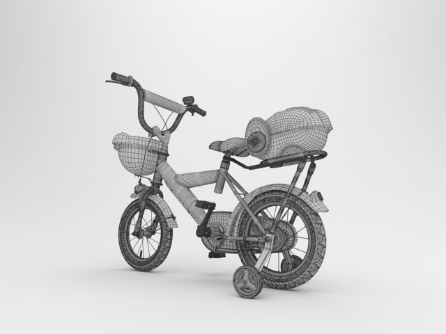 Kids Bicycle 3D model