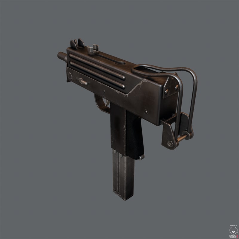 Machine Pistol MAC11 3D model