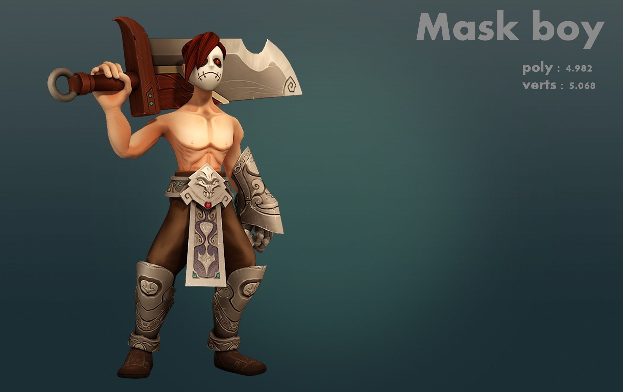 Mask boy 3D model