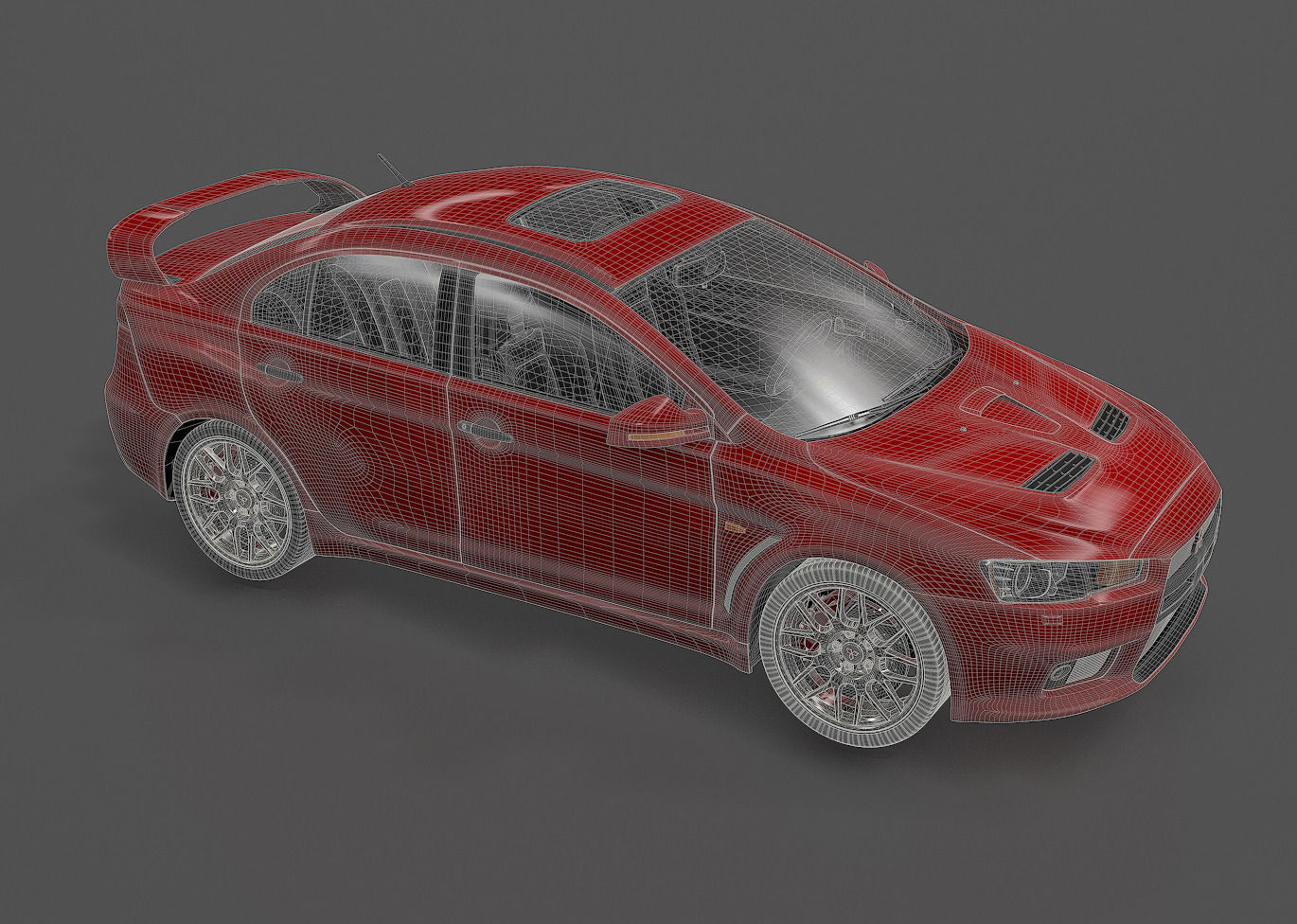 Mitsubishi Lancer Evolution X 3D model