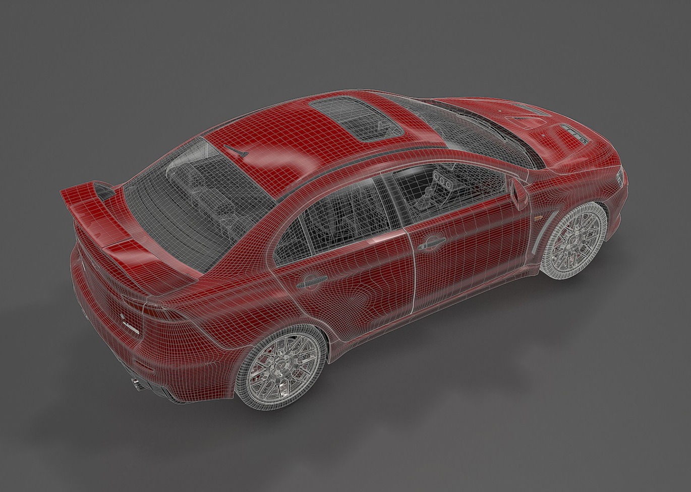 Mitsubishi Lancer Evolution X 3D model