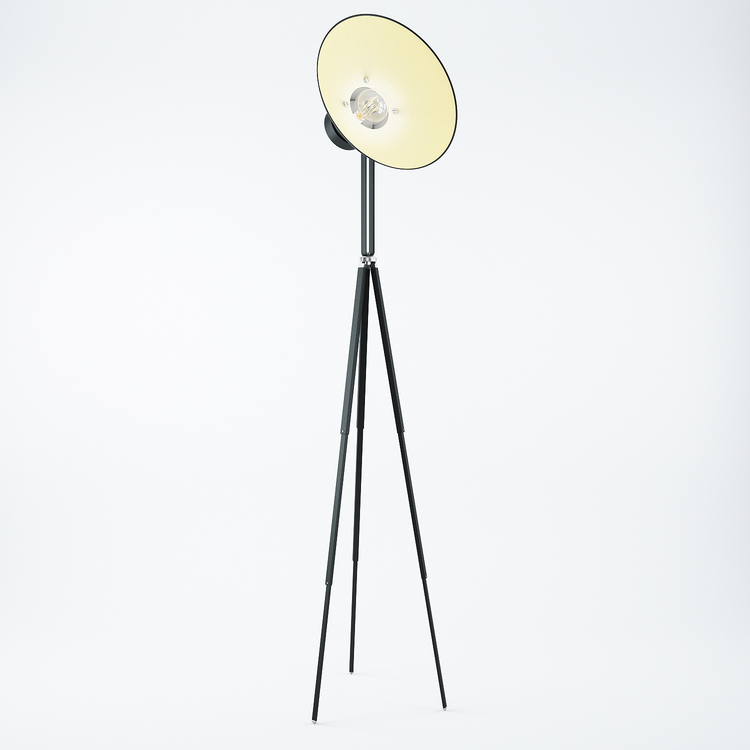 Modern Tripod Lamp 3D model