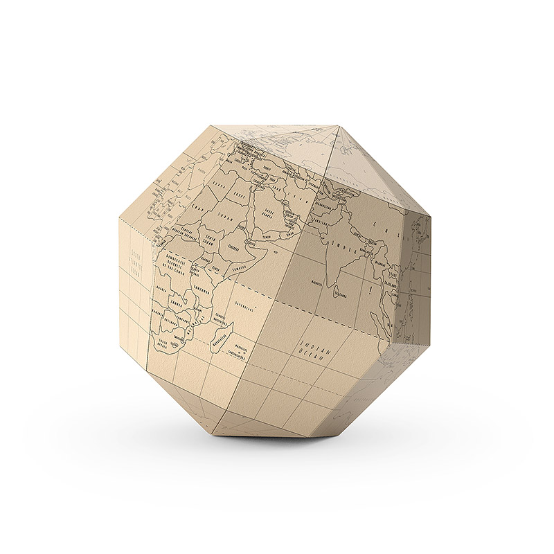 Paper globe 3D model