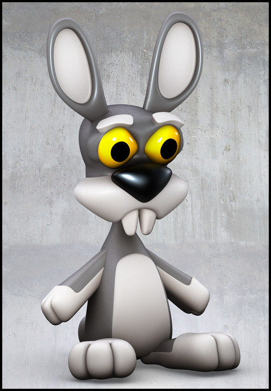 Rabbit Cartoon - Free 3D models