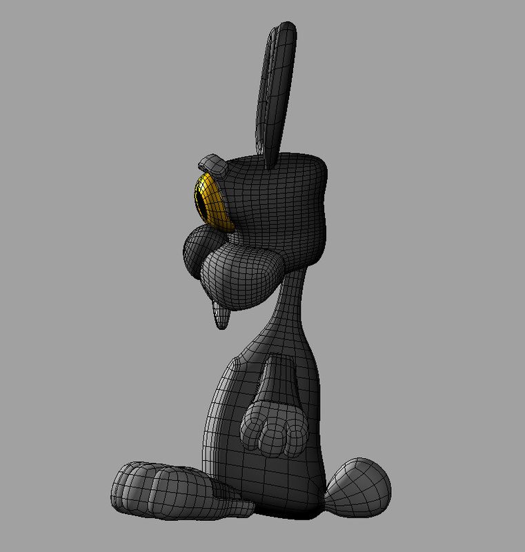 Rabbit Cartoon 3D model