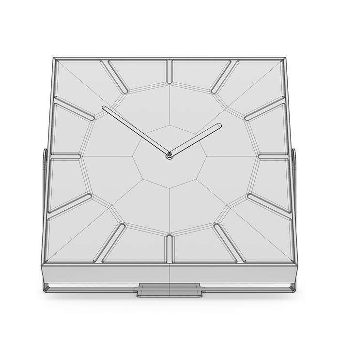 Rectangular clock 3D model