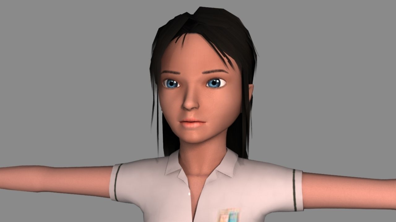 School Girl 3D model