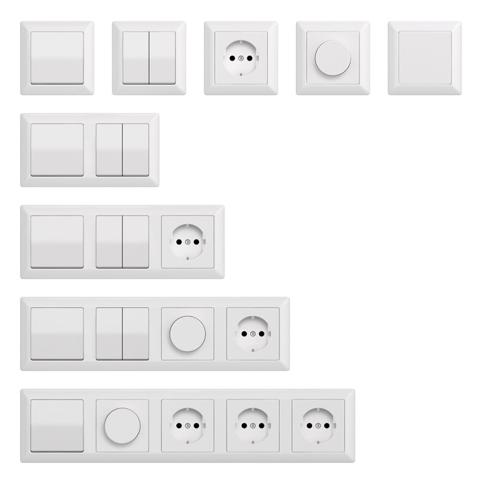 Simple switches and sockets 3D model