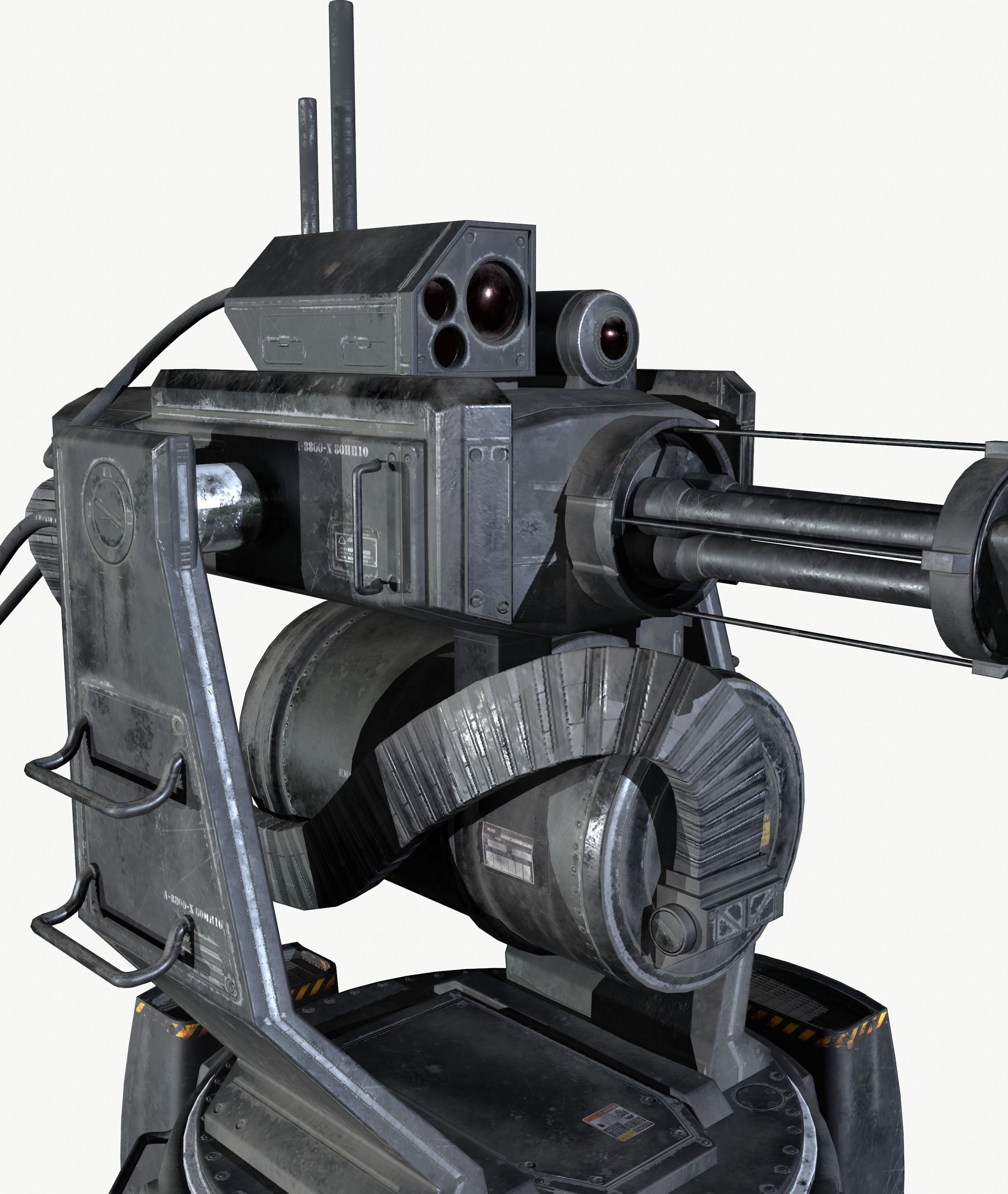Turret Game 3D model