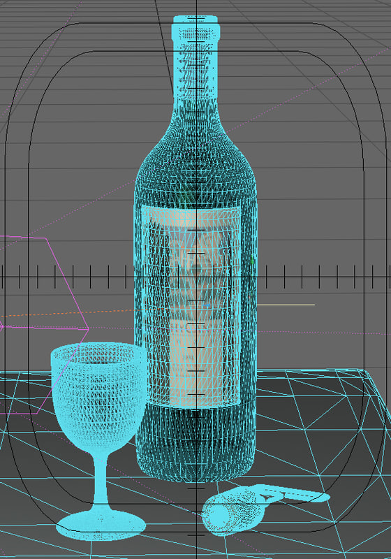 Wine 3D model