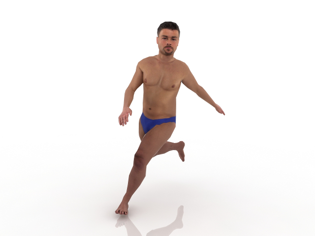 Athlete 3D model