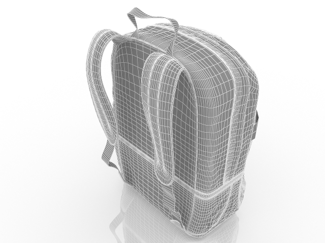 3d model backpack	
