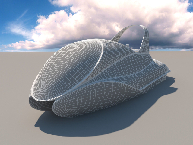 Motor boat 3D model