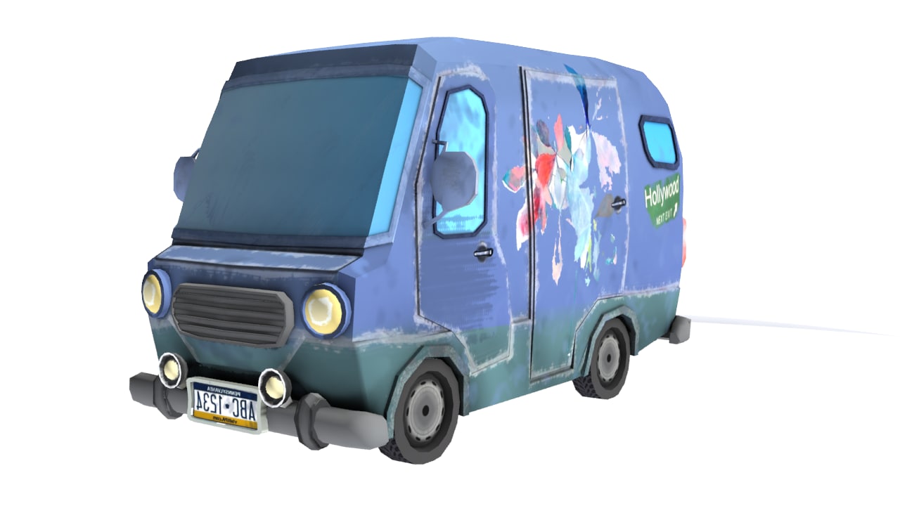 Cartoon Minibus 3D model
