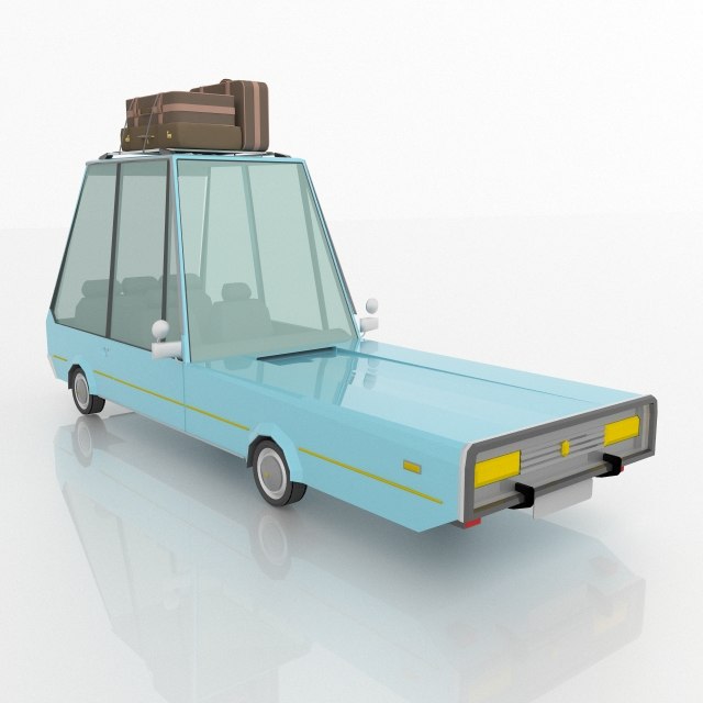 Cartoon car - Free 3D models