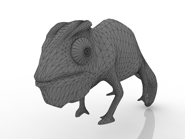 Chameleon 3D model