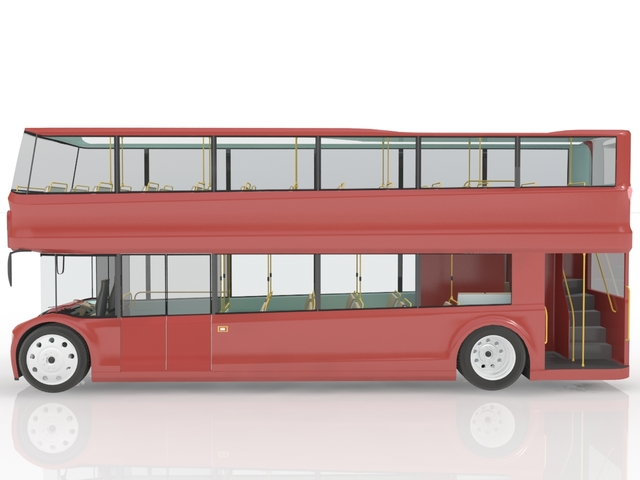 Double-decker bus 3D model